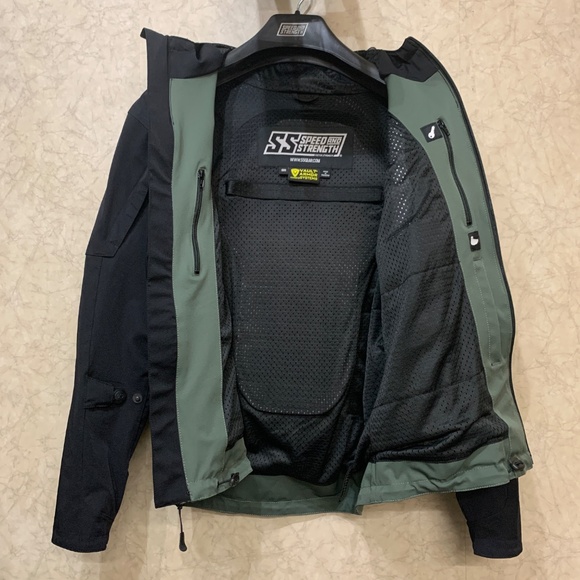 Speed And Strength Fame And Fortune Hooded Motorcycle Jacket Mens US Small - Picture 3 of 16